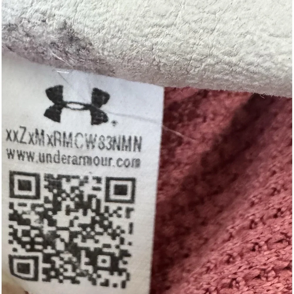 Under Armour Project Rock Shirt Mens Large Pink Long Sleeve Waffle Thermal Top